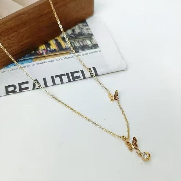 Butterfly Fizz Drop Necklace