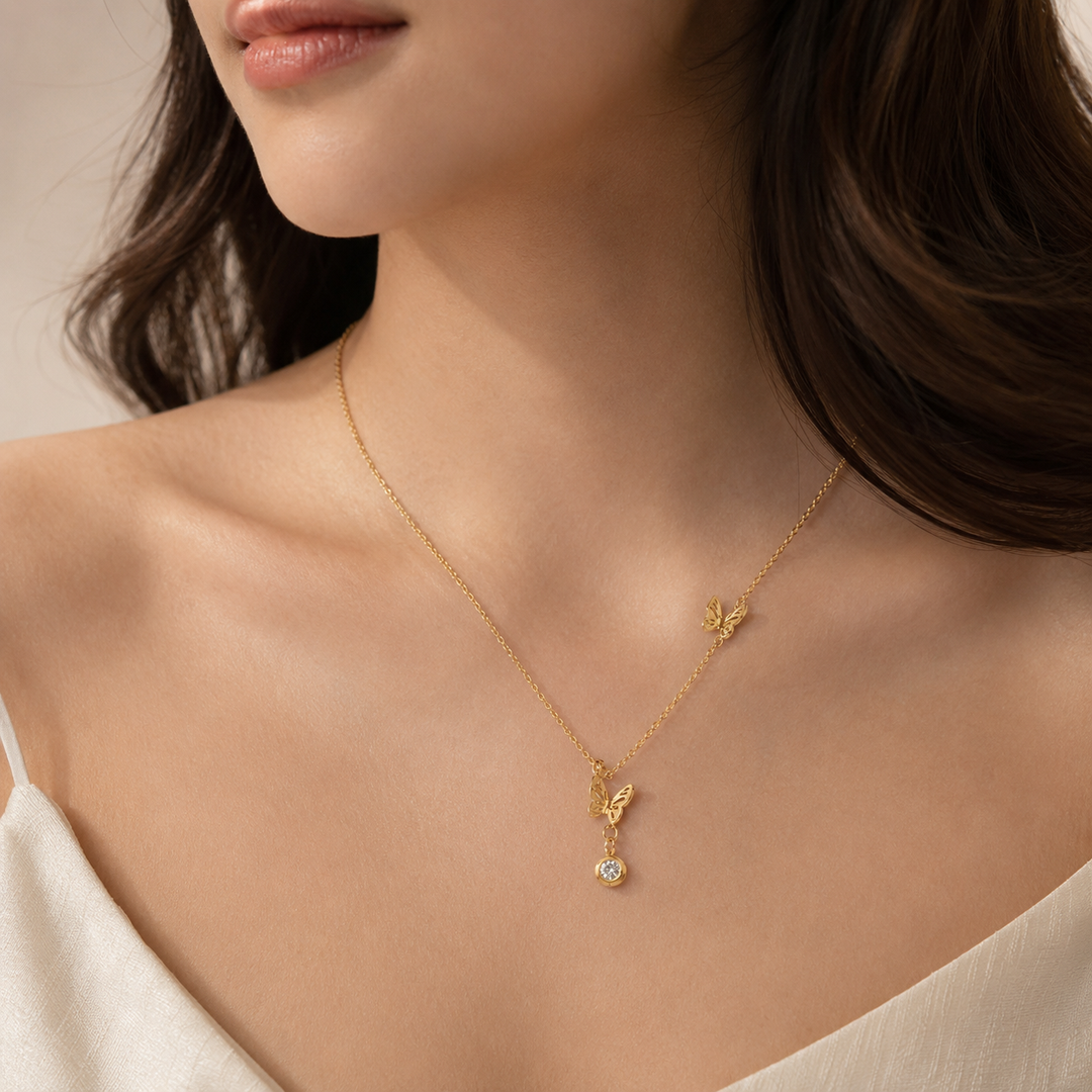 Butterfly Fizz Drop Necklace