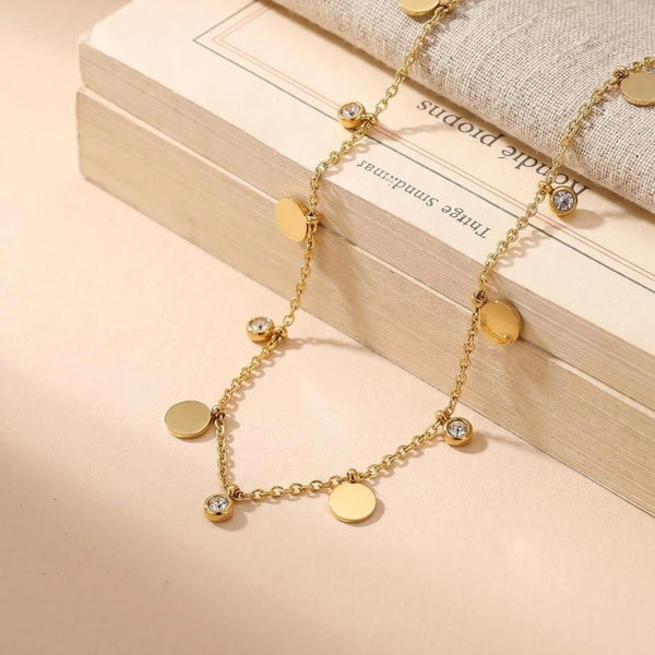 Disco Dot Charm Necklace