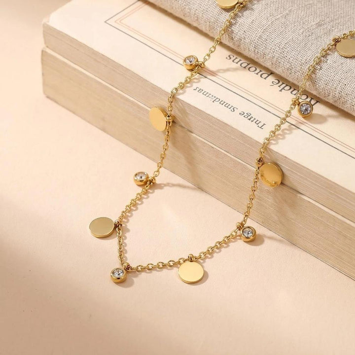 Disco Dot Charm Necklace