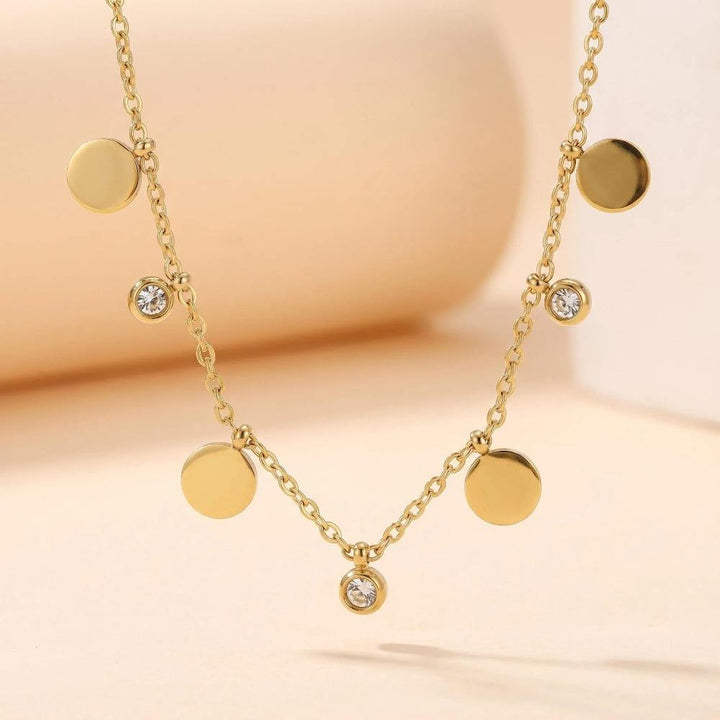 Disco Dot Charm Necklace