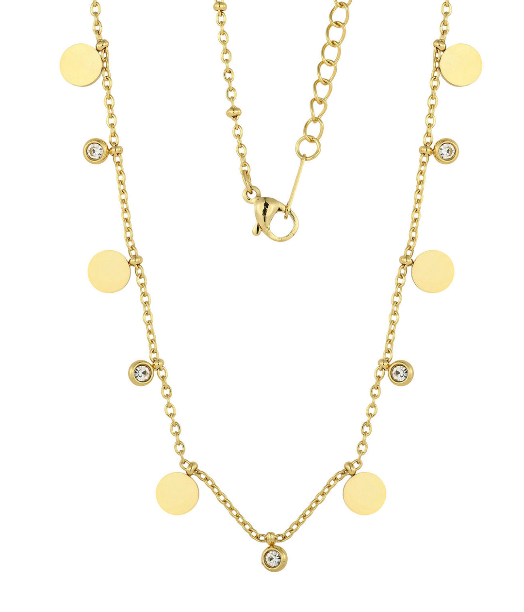 Disco Dot Charm Necklace