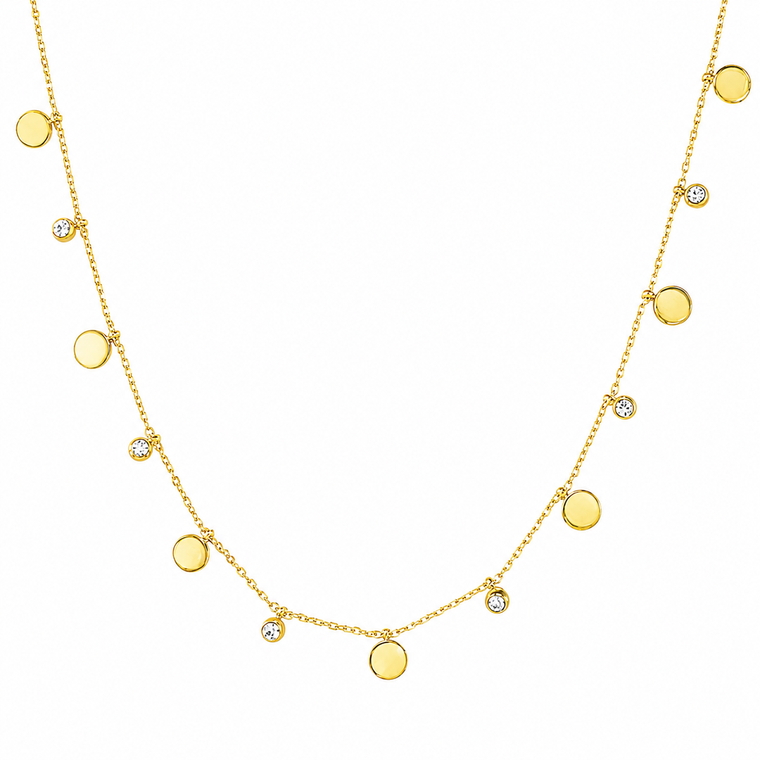 Disco Dot Charm Necklace