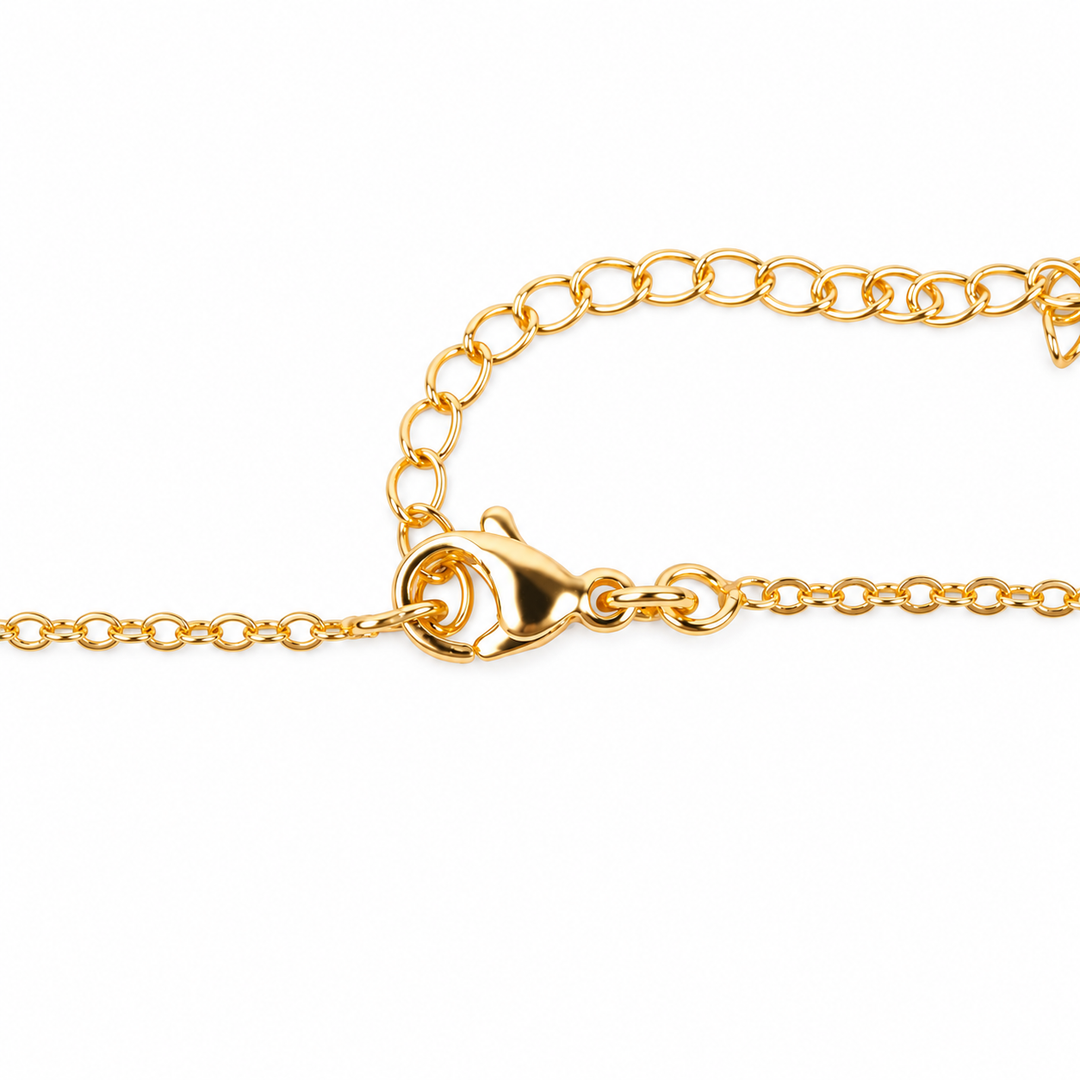 Tulip Rosebud Mini Pendant Necklace - Gold