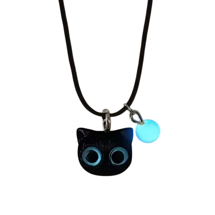 Lumi Cat Glowing Blue Necklace