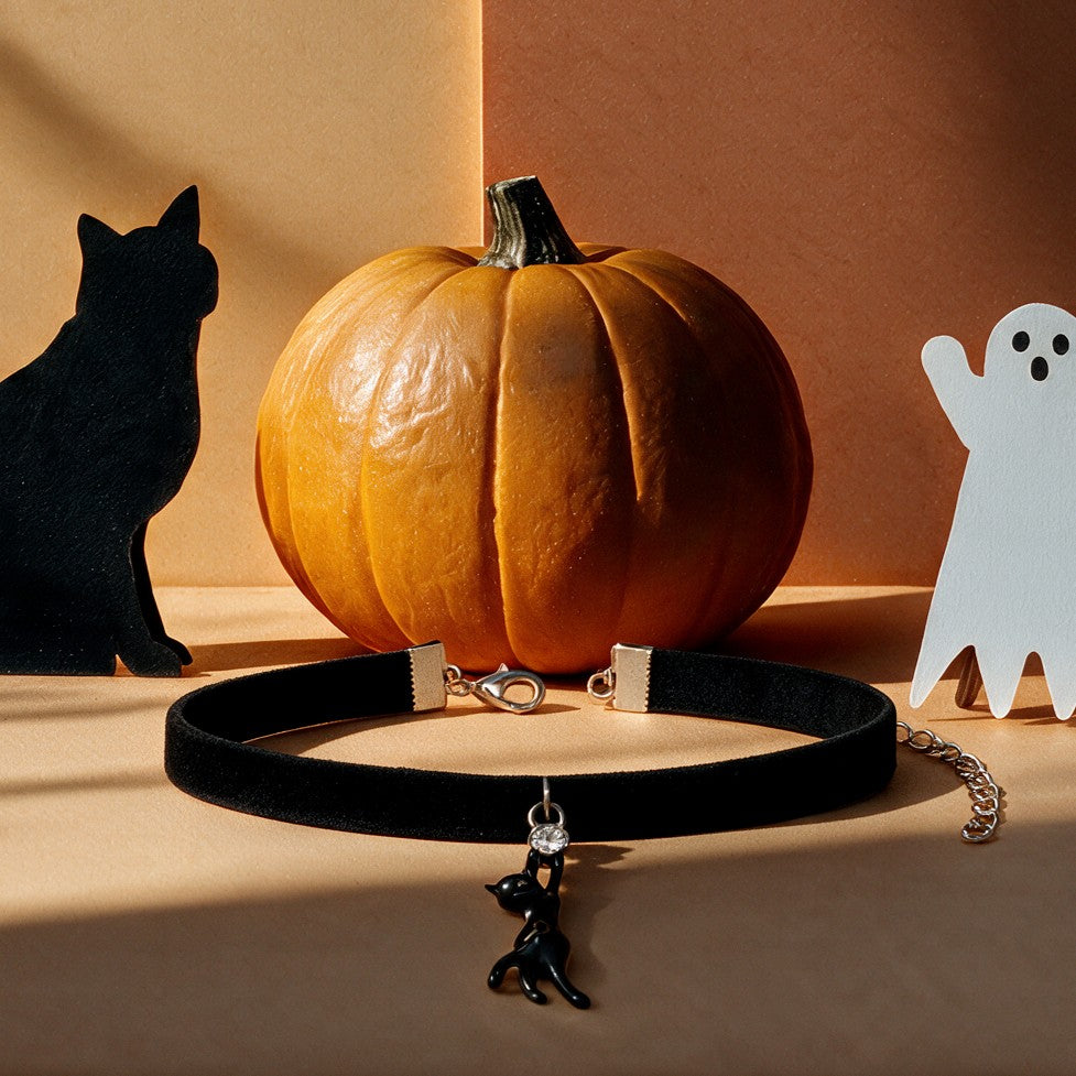 Black Cat Spellbound Choker Necklace