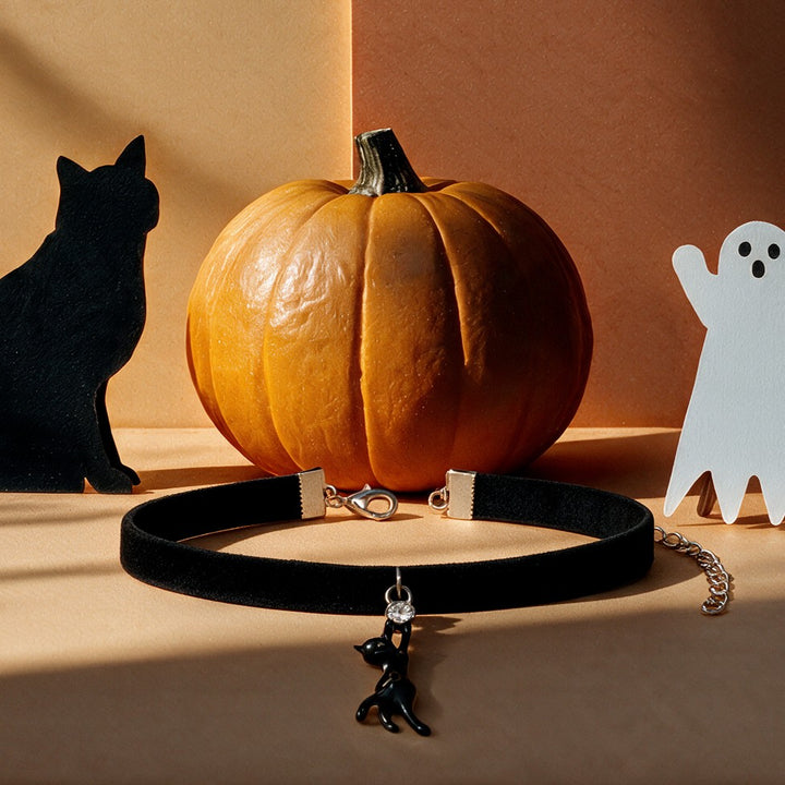 Black Cat Spellbound Choker Necklace