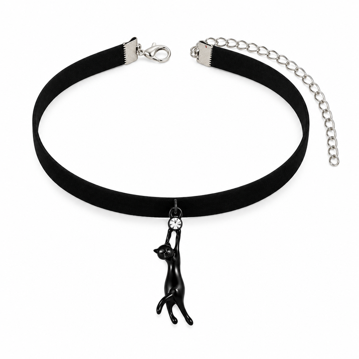 Black Cat Spellbound Choker Necklace