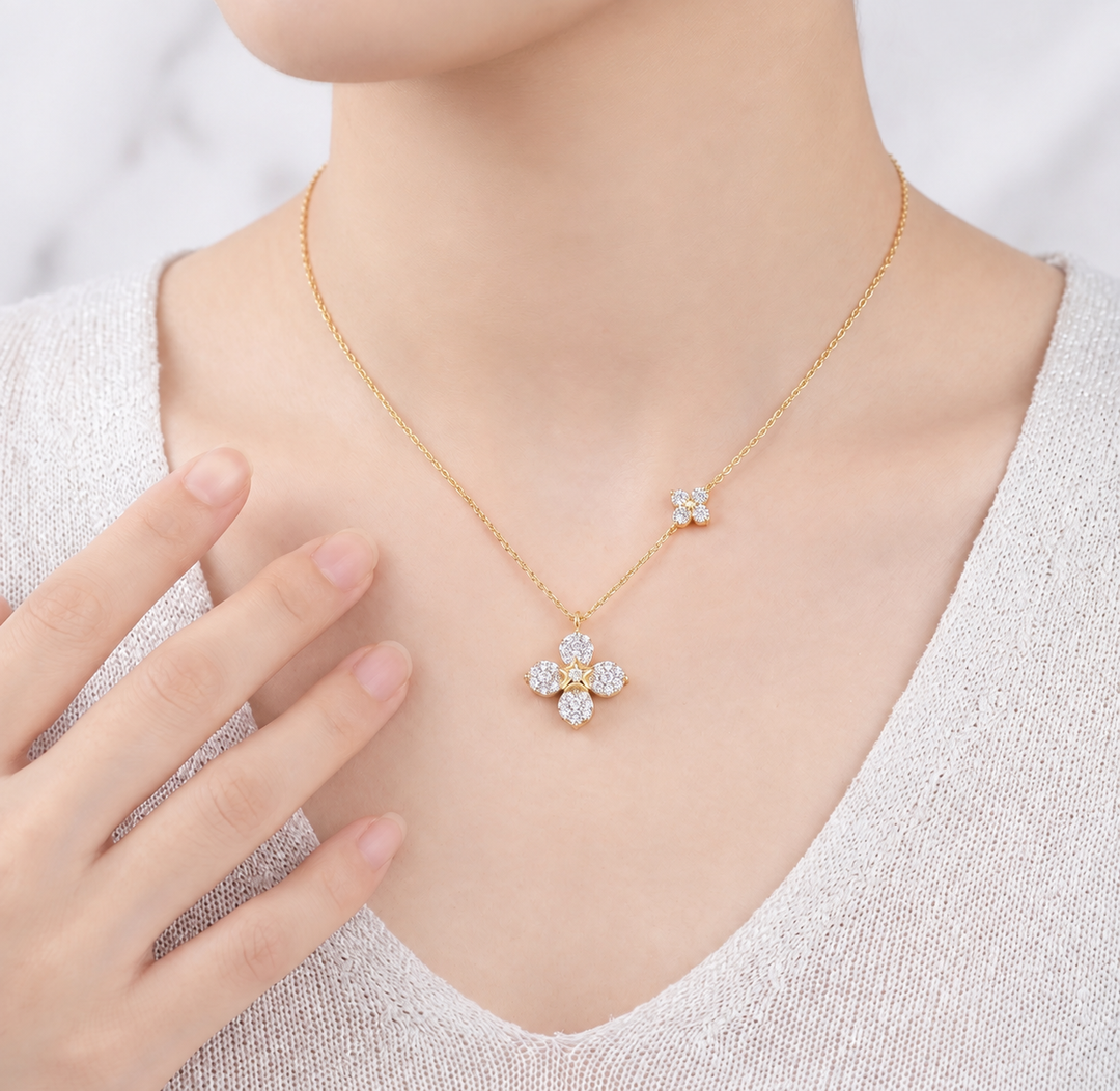 Daisy Glow Sparkling Necklace