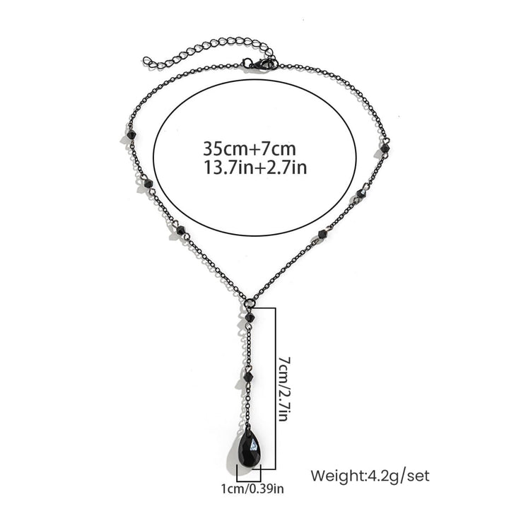 Midnight Drop Necklace