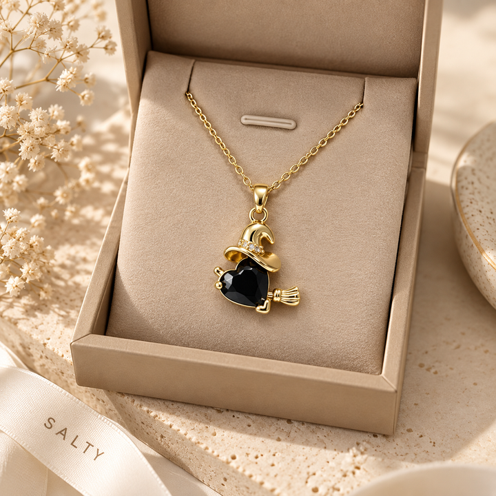 Midnight Heart Witch Necklace