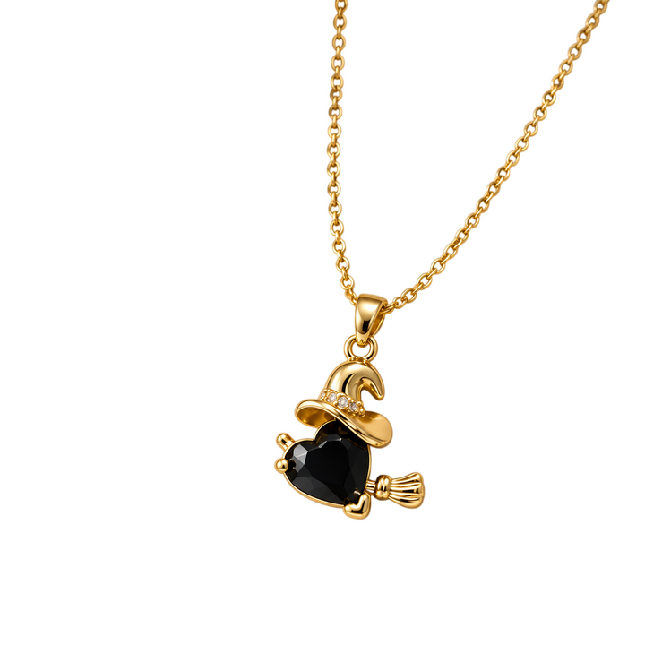 Midnight Heart Witch Necklace