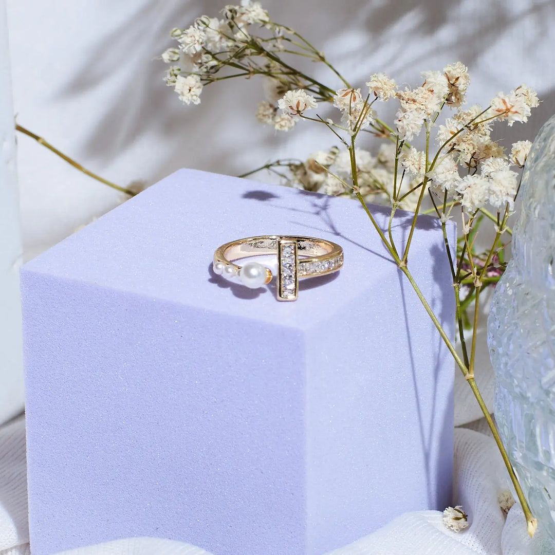 Nacre Dream Golden Ring | Salty