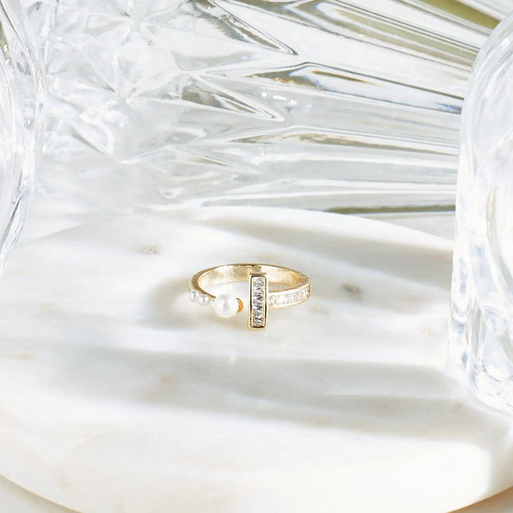 Nacre Dream Golden Ring | Salty