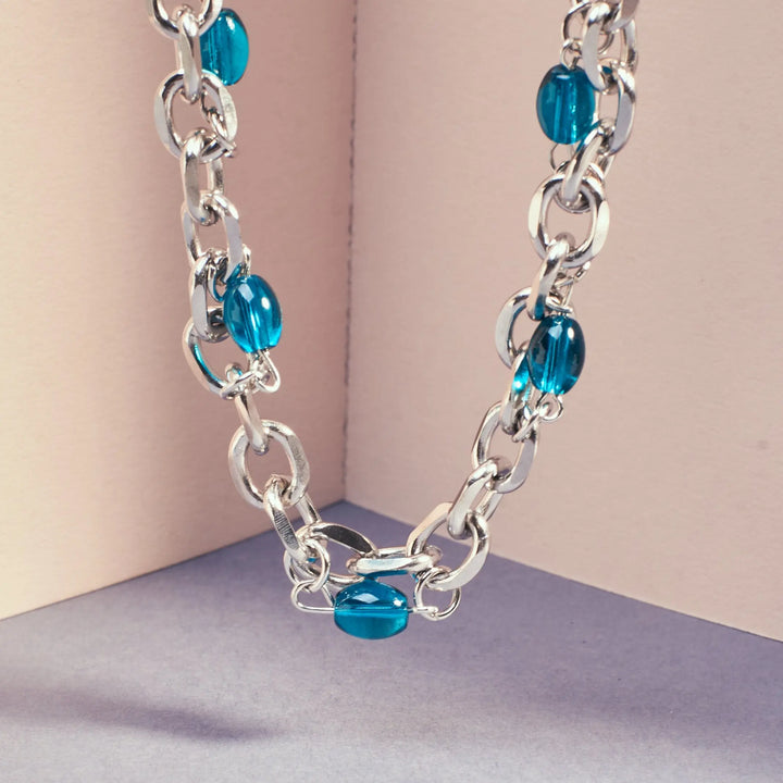 Nautical Blue Bead Chain - Salty Accessories