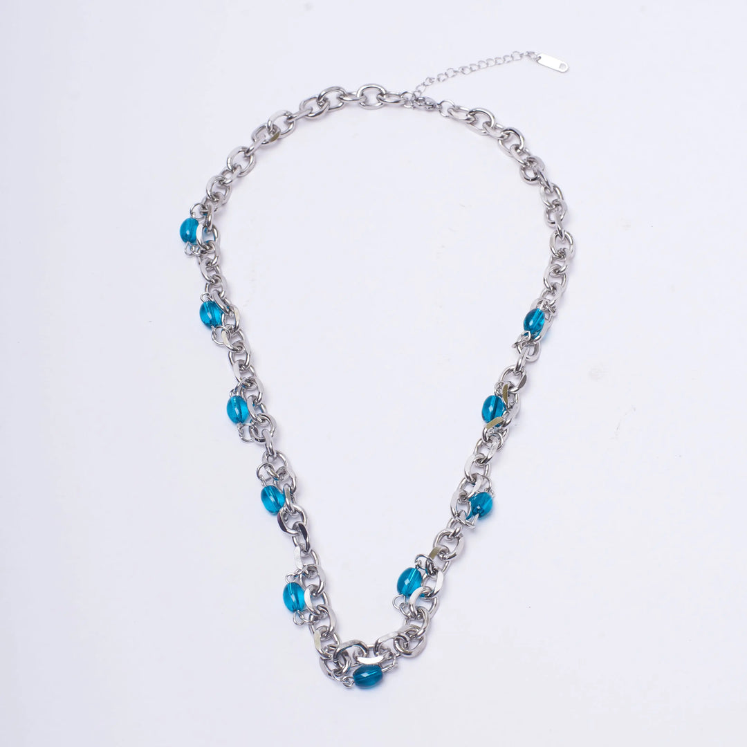Nautical Blue Bead Chain - Salty Accessories