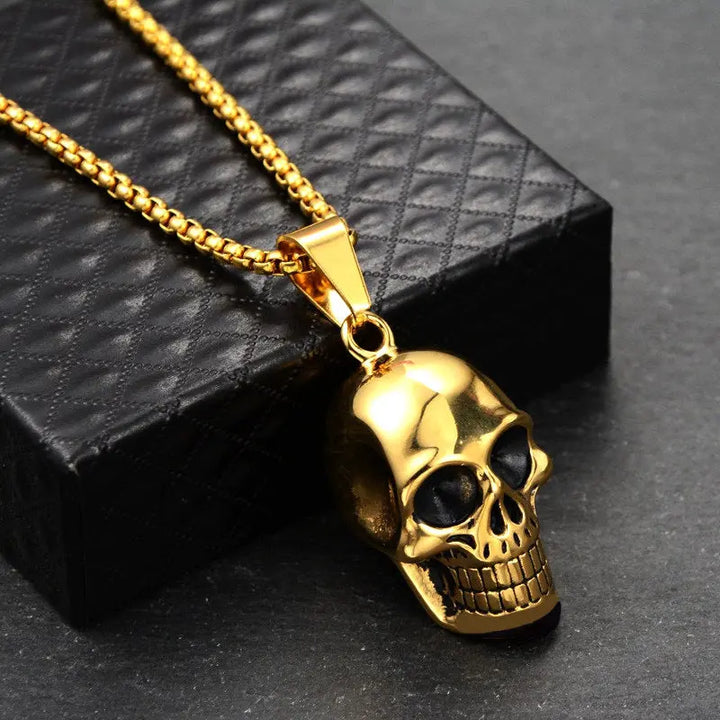 Night King Golden Skull Pendant - Salty Accessories
