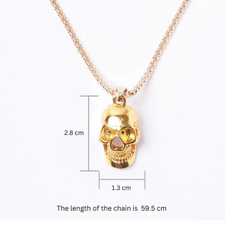 Night King Golden Skull Pendant - Salty Accessories