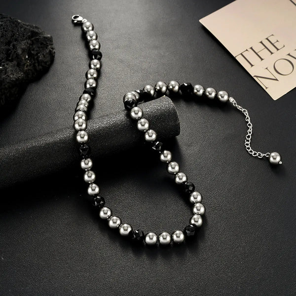 Noir Pearl Strand Necklace