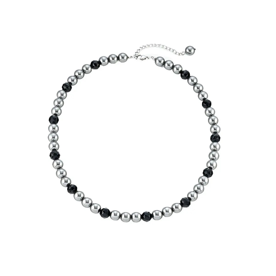 Noir Pearl Strand Necklace | Salty