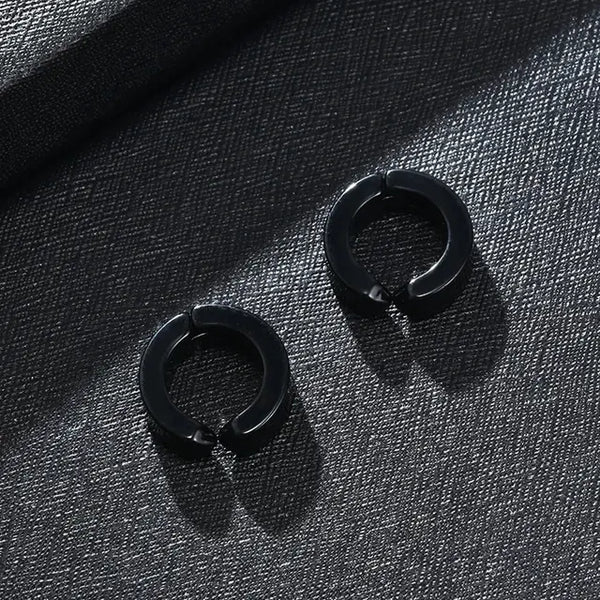Non-pierced Clip On Earrings Black