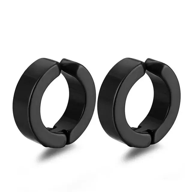 Non-pierced Clip On Earrings Black - Salty Accessories