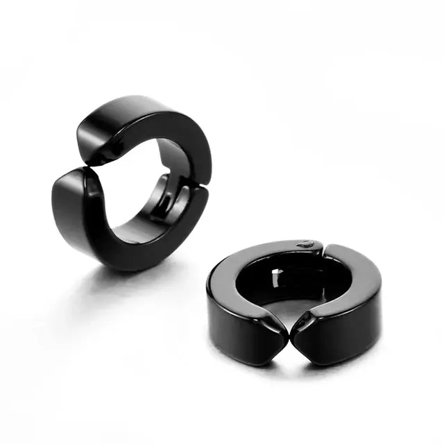 Non-pierced Clip On Earrings Black - Salty Accessories
