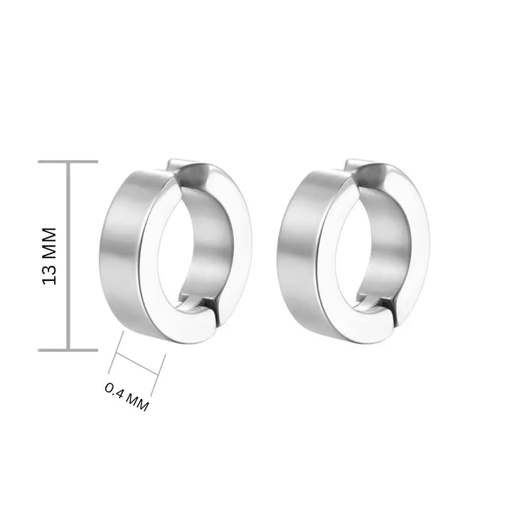 Non-pierced Clip On Earrings Silver | Salty