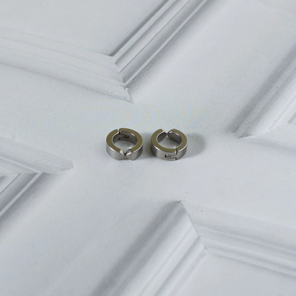 Non-pierced Clip On Earrings Silver