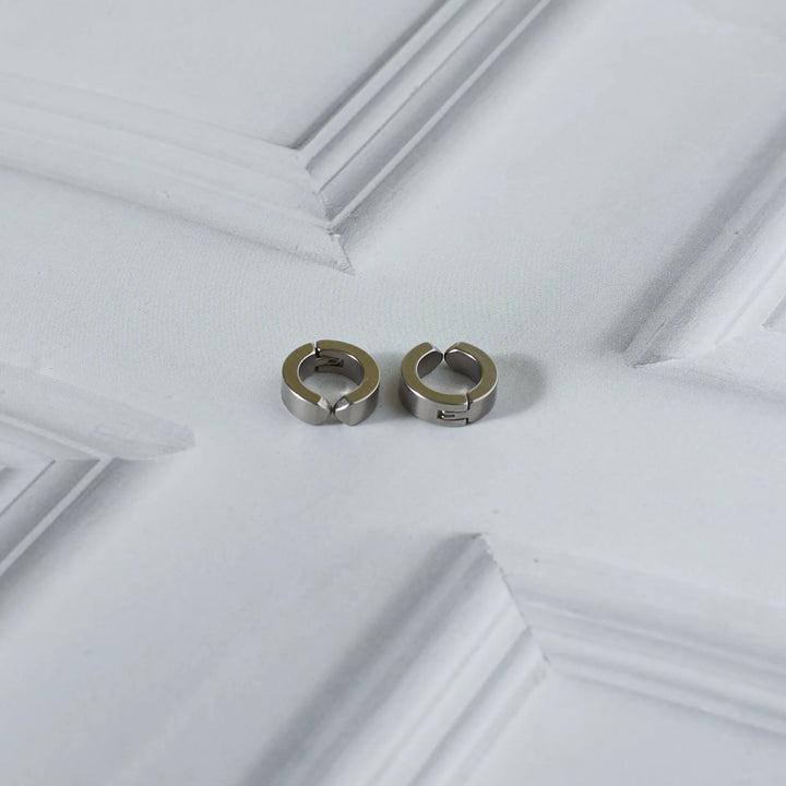 Non-pierced Clip On Earrings Silver - Salty Accessories