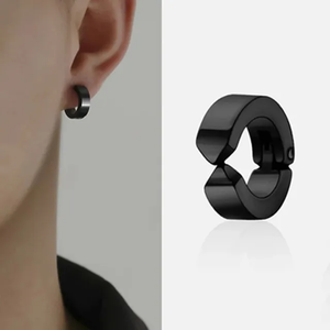 Non-pierced Clip On Earrings Black - Salty Accessories