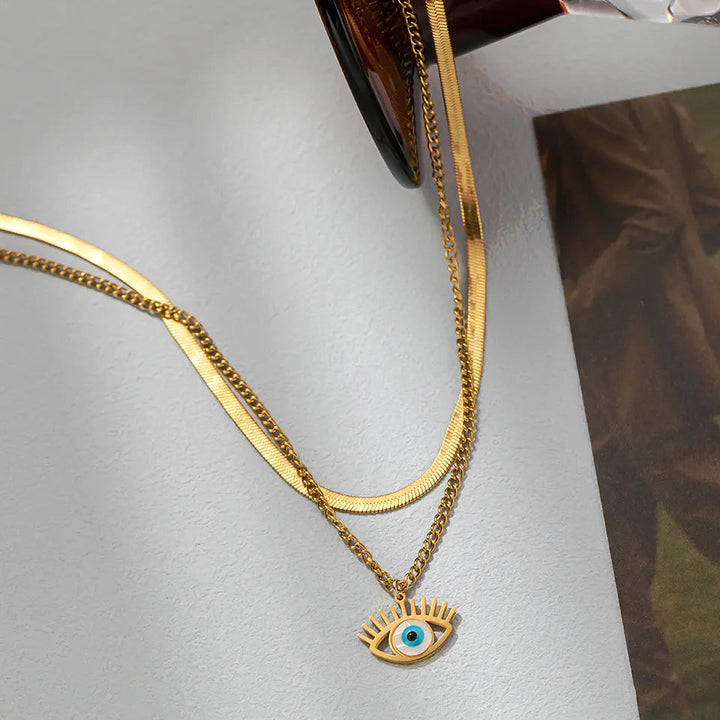 Nyx Evil Eye Necklace - Gold