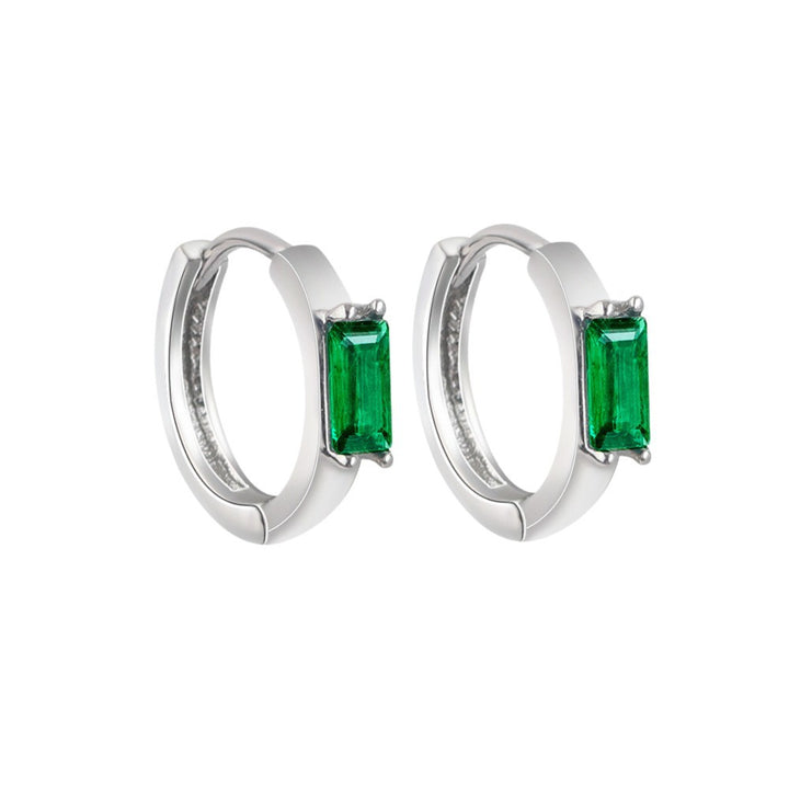 Classic Round Emerald Earrings