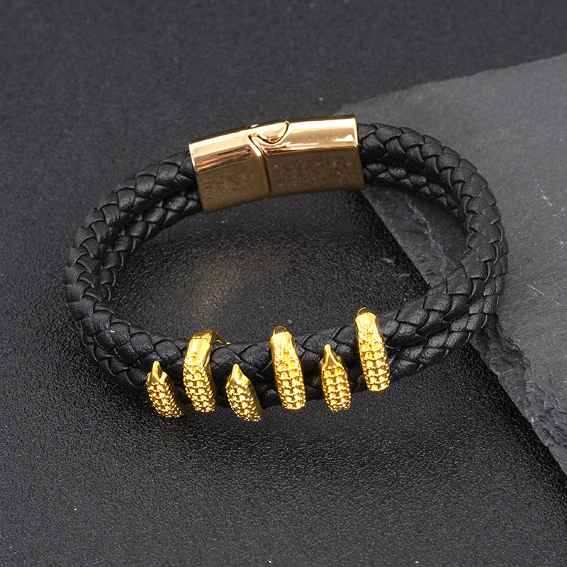 Cocoa Forge Clawed Bracelet - Gold