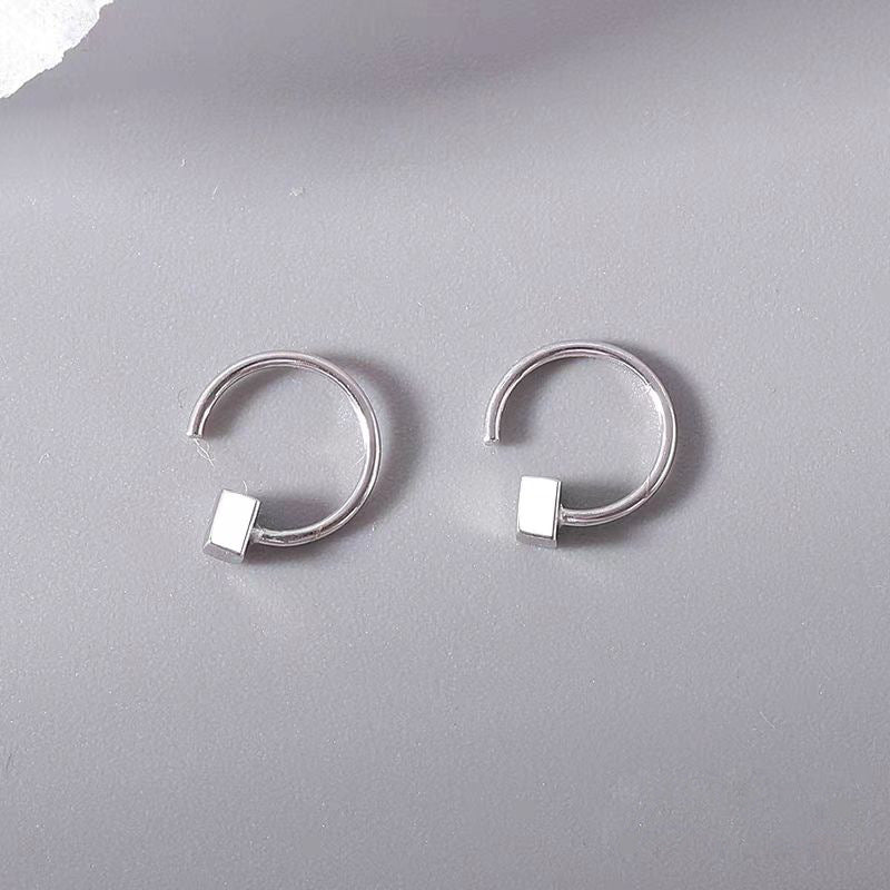 Bare Essentials Silver Earrings