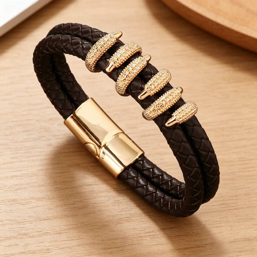 Cocoa Forge Clawed Bracelet - Gold