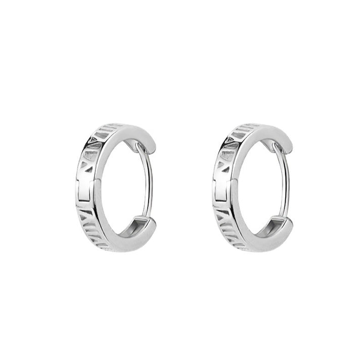 Drake Silver Hoops