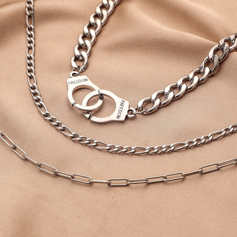 Sleek Linking Layered Chain - Salty Accessories