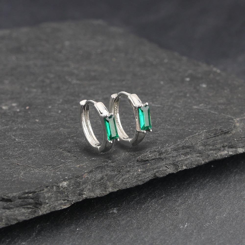 Classic Round Emerald Earrings