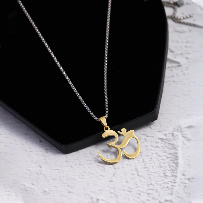 "OM" Spiritual Pendant Chain