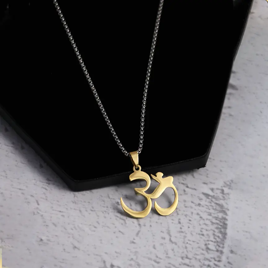 "OM" Spiritual Pendant Chain - Salty Accessories