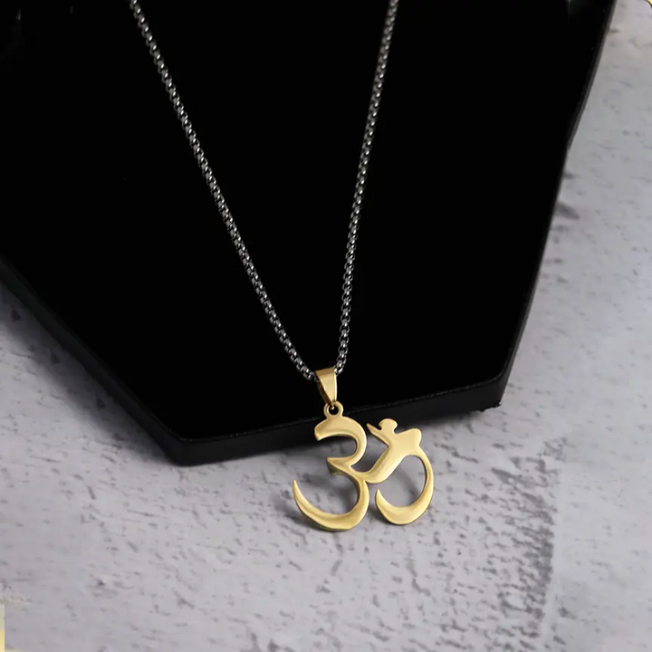 "OM" Spiritual Pendant Chain - Salty Accessories