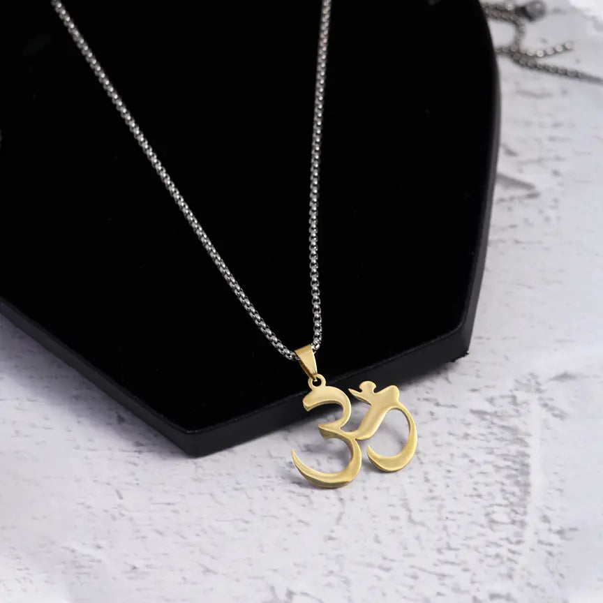 "OM" Spiritual Pendant Chain - Salty Accessories