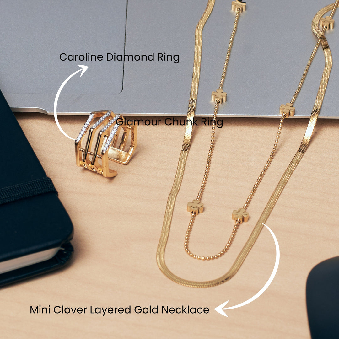 Iconic Gleam Layered  Jewellery Set