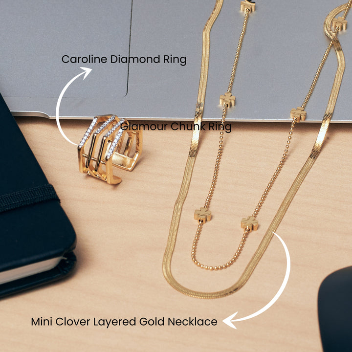 Iconic Gleam Layered  Jewellery Set