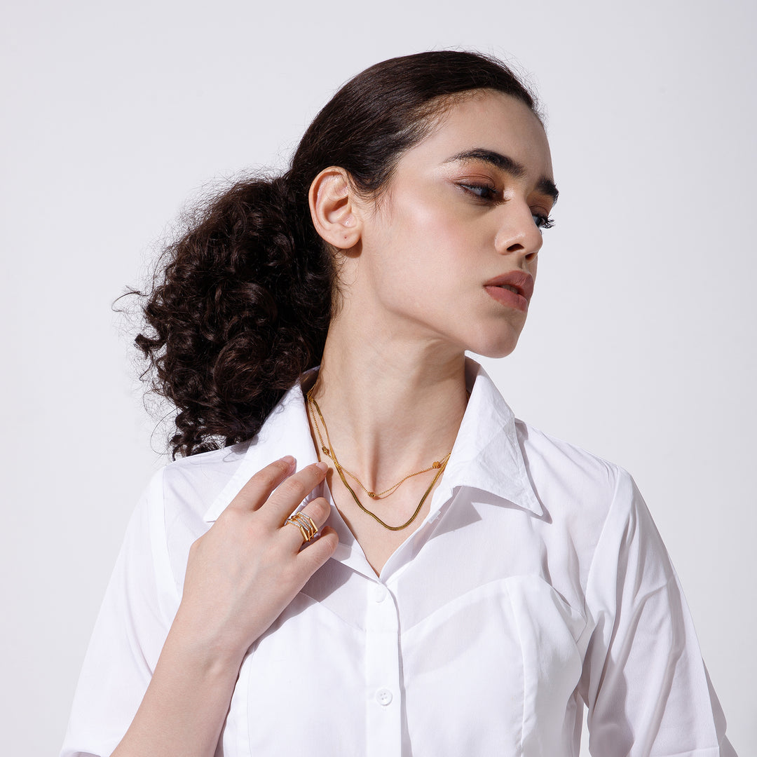 Iconic Gleam Layered  Jewellery Set