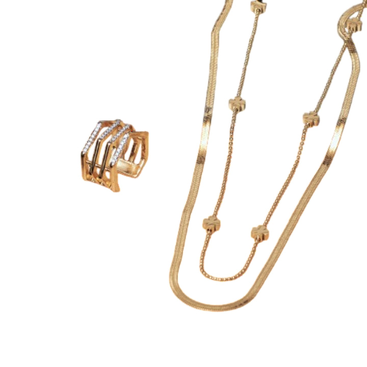 Iconic Gleam Layered  Jewellery Set