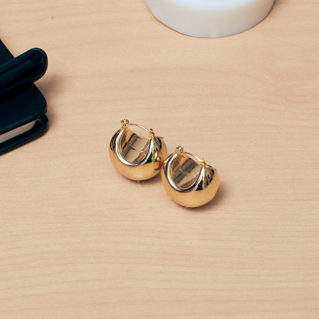 Lustrous Link Necklace and Earrings Set