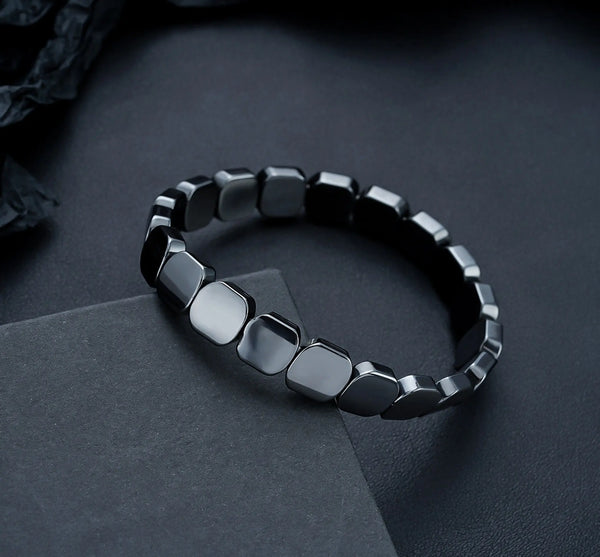 Obsidian Block Bracelet