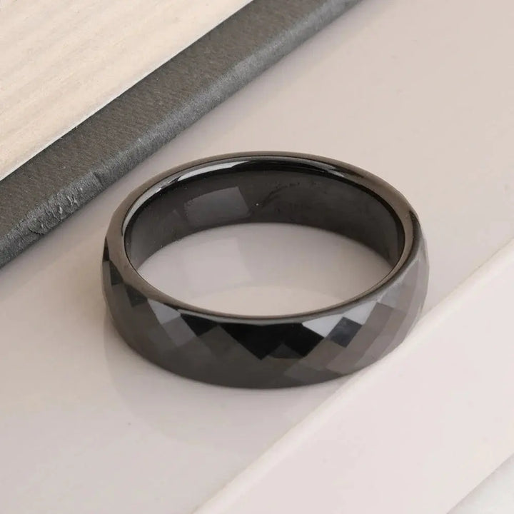 Obsidian Facet Ring | Salty
